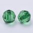 Dark Green Round Faceted Acrylic Beads