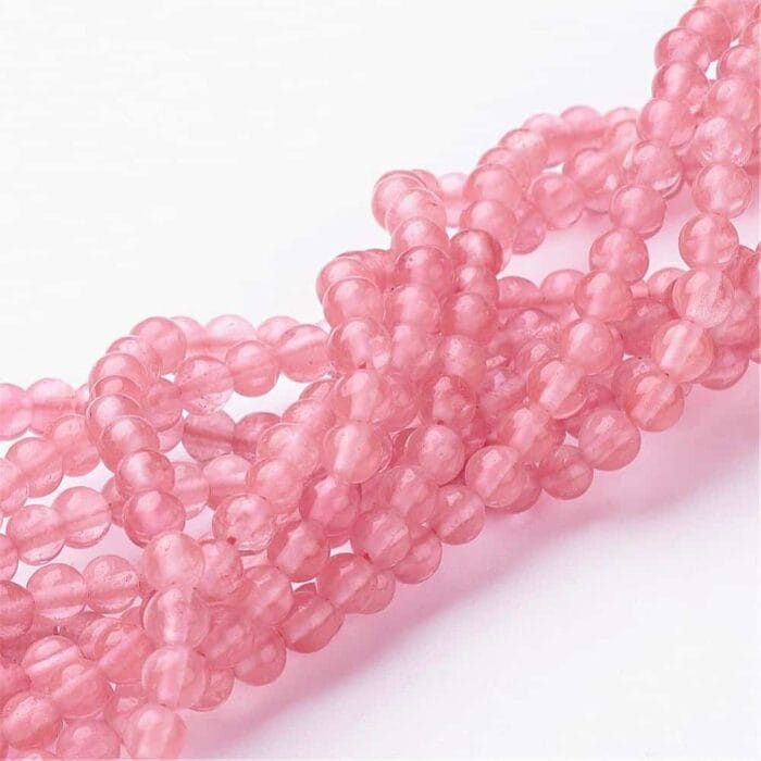 Cherry Quartz Gemstones Beads Strand