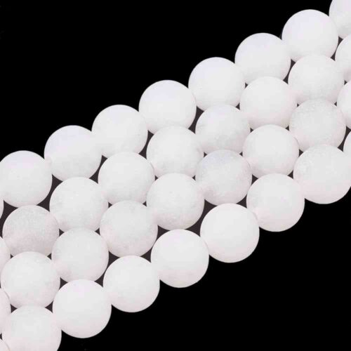Frosted White Jade Gemstones