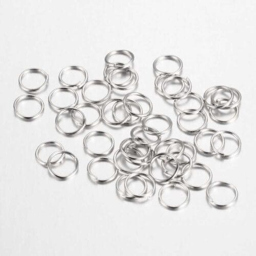 6mm Silver Plated Jump Rings