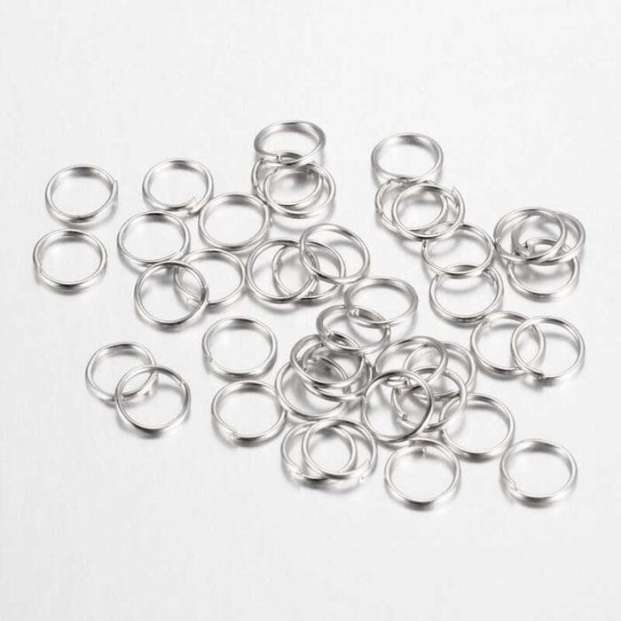 6mm Silver Plated Jump Rings