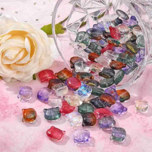 Cat Shape Lampwork Beads