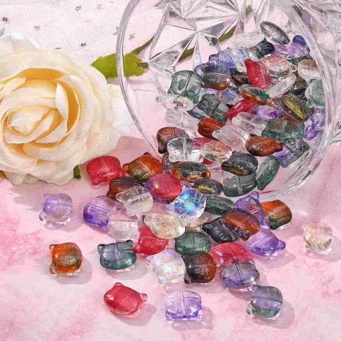 Cat Shape Lampwork Beads