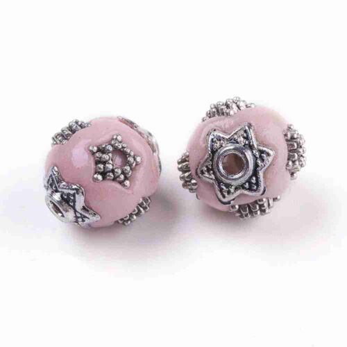 Artistic Pink Kashmiri Beads