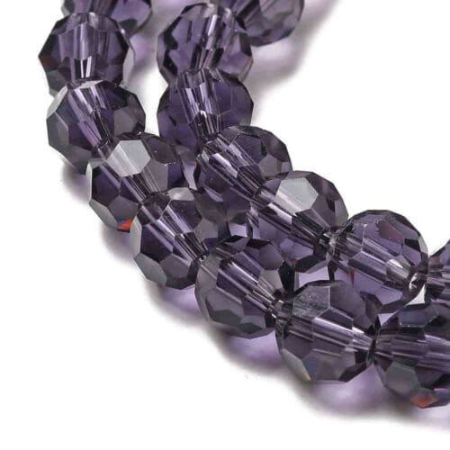 Purple Czech Glass Beads