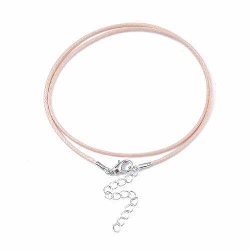 Beige Waxed Cotton Cord Chain