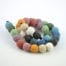 A Gorgeous Natural Lava Rock Beads Strand - Multicolour
