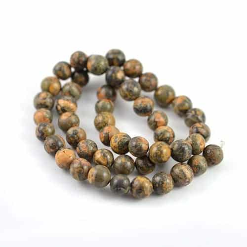4mm Leopard Jasper Gemstones