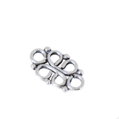 Sterling Silver Connector Mesh Bead