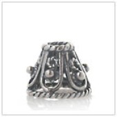 Mesh Bali Sterling Silver Cone Bead