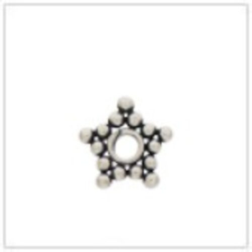 Star Shape Sterling Silver Spacer Bead