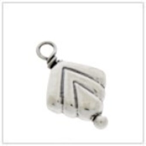 Leaf Shape Sterling Silver Charm Bead