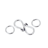 Sterling Silver S Clasp Connector Hook