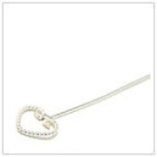 Heart Shape Sterling Silver Eye pin