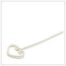 Heart Shape Sterling Silver Eye pin