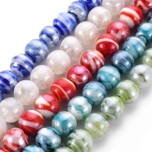 Pearlized Lampwork Beads