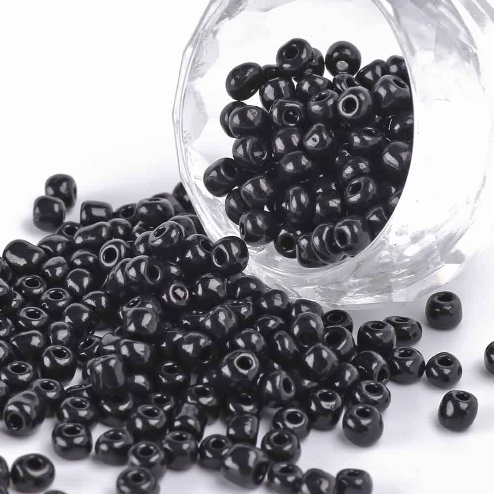 Lustre Black Seed Beads