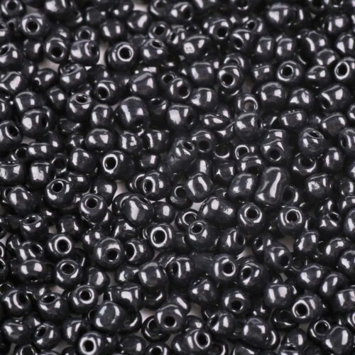 Lustre Black Seed Beads