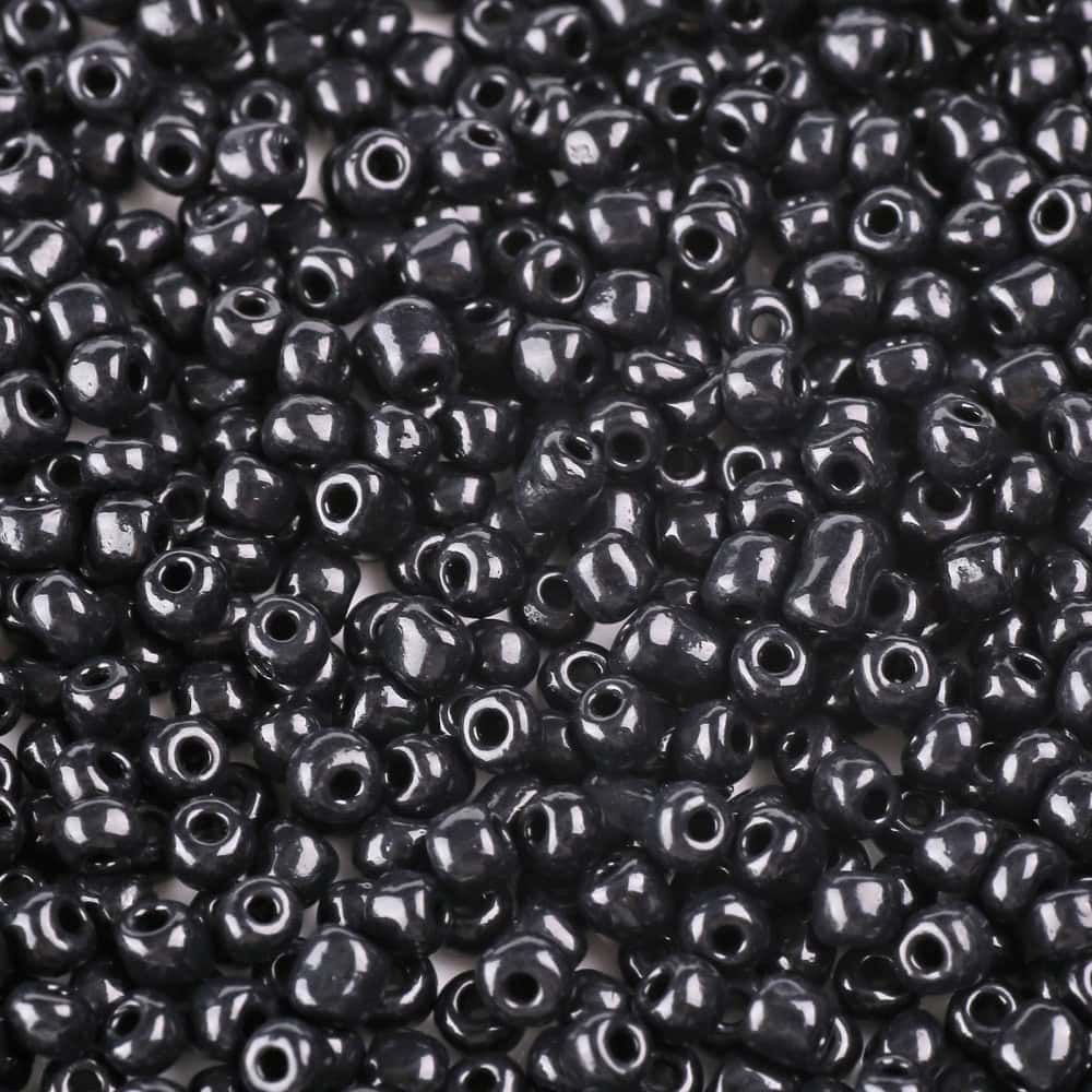 Lustre Black Seed Beads