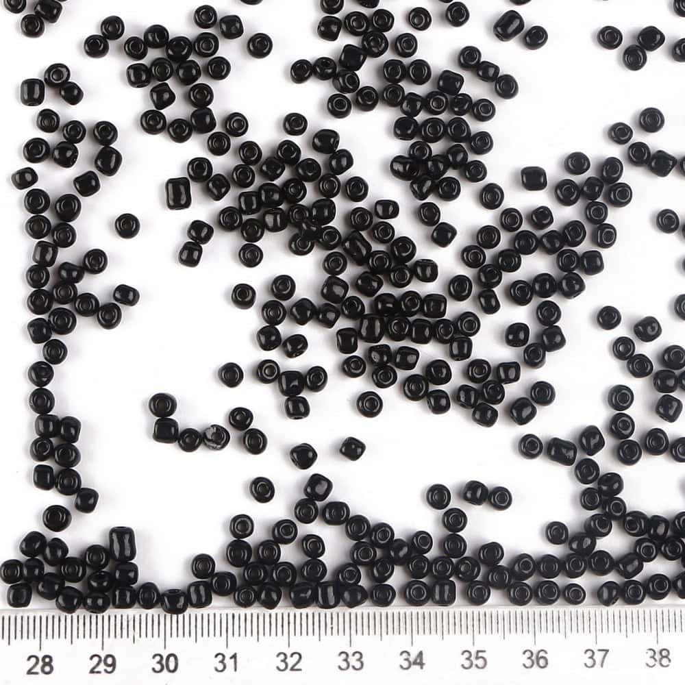 Lustre Black Seed Beads