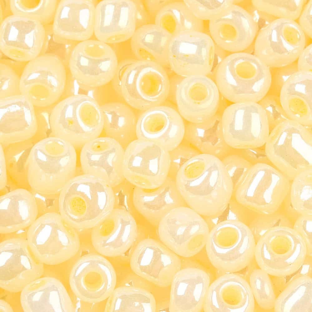 Creamy Pastel Lustre Seed Beads