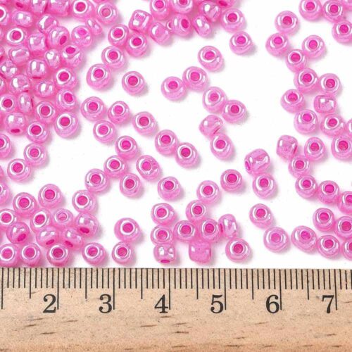 Pink Lustre Seed beads