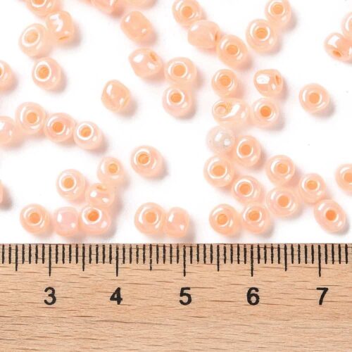 Peach Lustre Seed beads