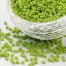 green seed beads