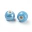 Sky Blue Handmade Plain Porcelain Beads