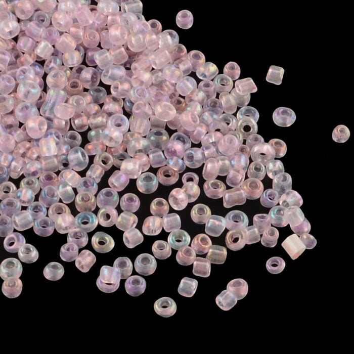Light Pink Lustre Seed Beads Size 12-0