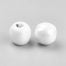 White Handmade Plain Porcelain Beads