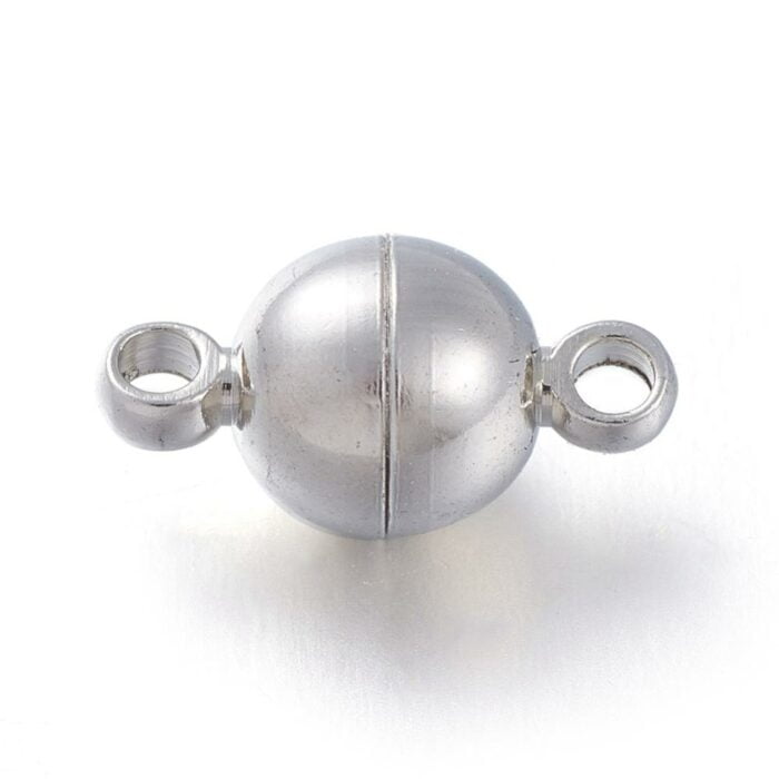 Bright Silver Magnetic Clasp