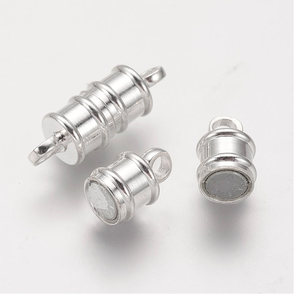 Barrel Silver Magnetic Clasp