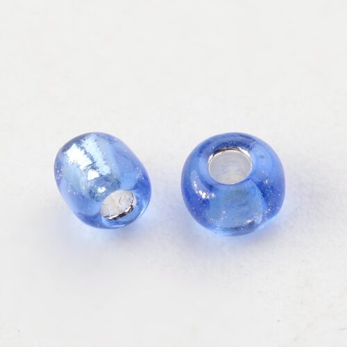 Royal Blue Silver Lined Seed Beads Size 12-0