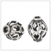 Wired Sterling Silver Bead