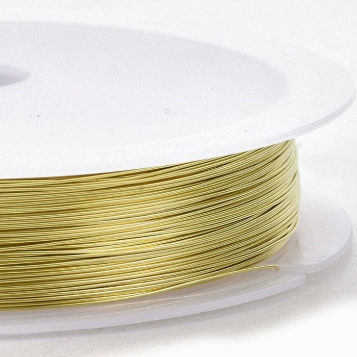 40 Meters Silver Copper Beading Wire Spool - (0.2mm)