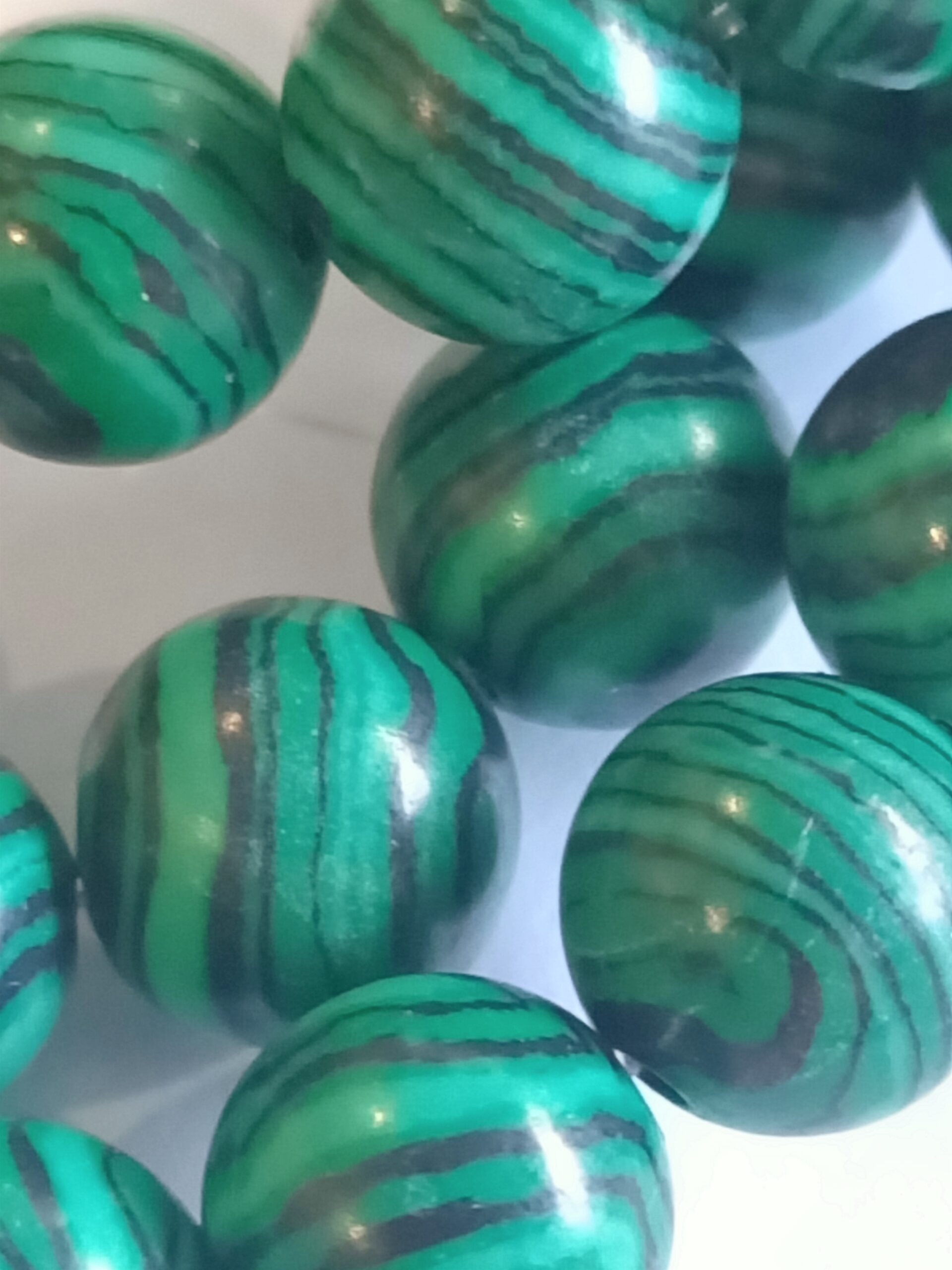 malachite gemstone beads