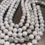 Beautiful White Howlite Gemstones Beads (8mm) - Australia