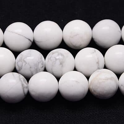 6mm White Howlite Gemstones