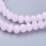Pink AB Faceted Crystal Rondelle Beads
