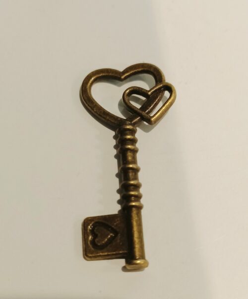 Love Heart Key Pendant