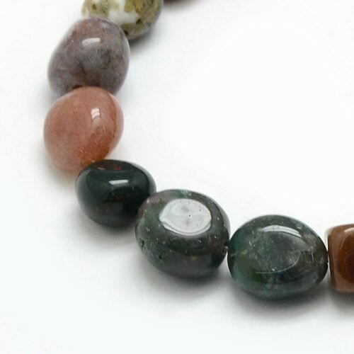 Natural Indian Agate Gemstone Beads