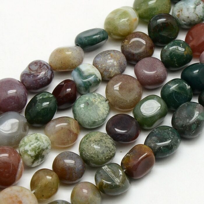 Natural Indian Agate Gemstone Beads