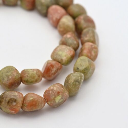 Natural Unakite Gemstone Beads