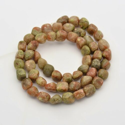 Natural Unakite Gemstone Beads