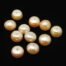 Light Peach Half Drilled Pearls Bead
