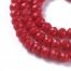 Crimson Crystal Rondelle Glass Beads