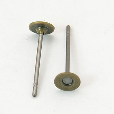 Antique Bronze Earring Studs