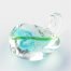 Turquoise Murano Floral Heart Pendant