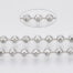 Brass Silver Plated Ball Chain